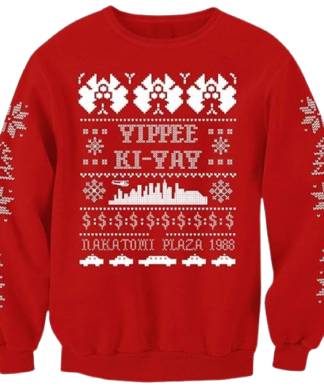 Die Hard Red Yippee Ki Yay Christmas Jumper