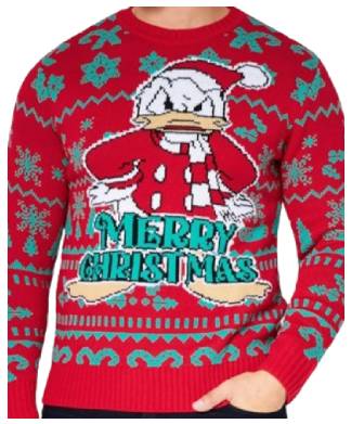 Disney Donald Duck Mens Christmas Jumper