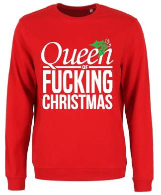 Grindstore Women's Queen of Fucking Christmas Jumper