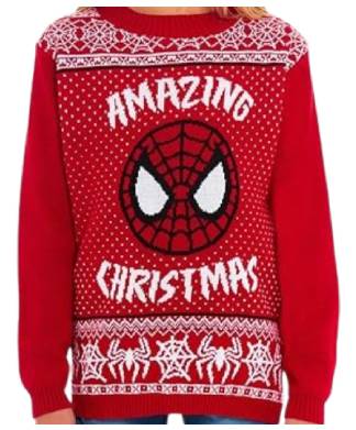 Kids Amazing Spider-Man Christmas Jumper