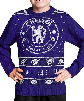 Kids Chelsea FC Christmas Jumper