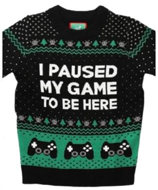 Kids I Paused My Game To Be Here Christmas Jumper