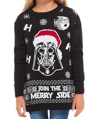 Kids Star Wars Join the Merry Side Christmas Jumper