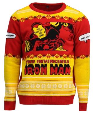 Marvel Comics Invincible Iron Man Unisex Christmas Jumper