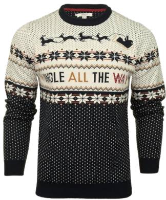 Mens Jingle All The Way Jingle Crew Christmas Jumper