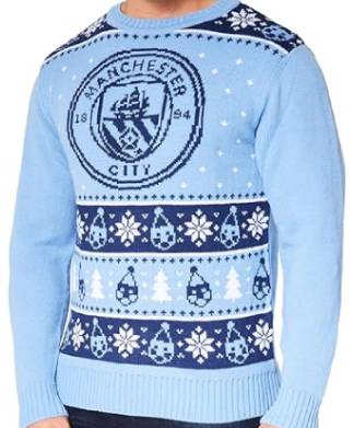 Mens Man City Christmas Jumper