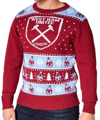 Mens West Ham Utd Christmas Jumper