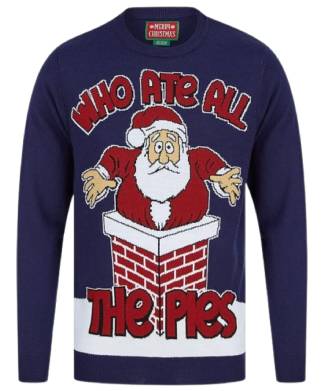 Mens Who Ate All The Pies Father Christmas Jumper