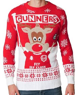 Mens Womens Gunners Christmas Jumper