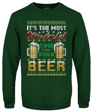 Most Wonderful Time for a Beer Christmas Jumper