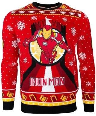 Official Licensed Unisex Iron Man Christmas Jumper