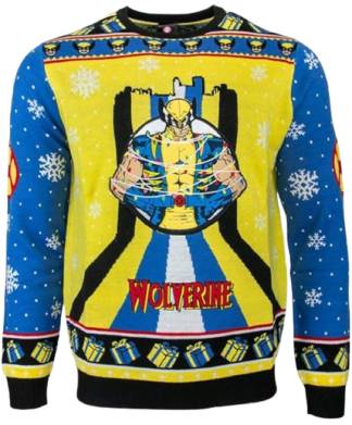 Official Unisex X-Men Wolverine Christmas Jumpers