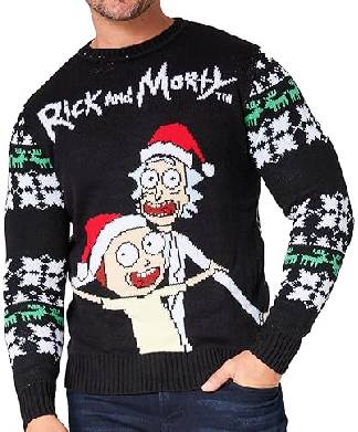 RICK AND MORTY Mens Christmas Jumper