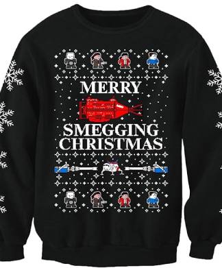 Red Dward Merry Smegging Christmas Jumper