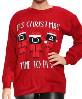 Squid Games Time to Play Christmas Sweater