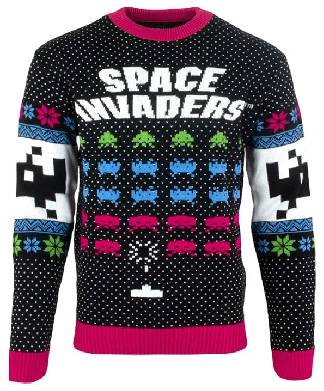 Standout Space Invaders Christmas Jumper