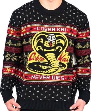 The Karate Kid Cobra Kai Never Dies Christmas Jumper