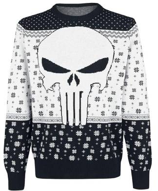 The Punisher Skull Christmas Jumper