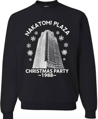 Die Hard Black Nakatomi Plaza Christmas Party 1988 Jumper