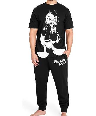 Disney Grumpy Duck Black PJs