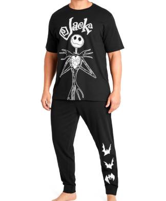 Disney Jack Skellington Black PJs