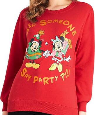 Disney Womens Minnie & Mickey Mouse Jumper