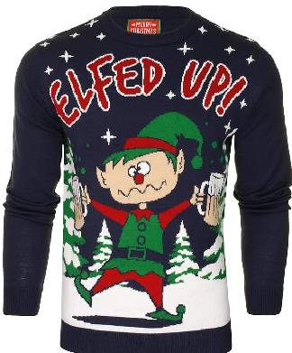 Elfed Up Funny Christmas Jumper