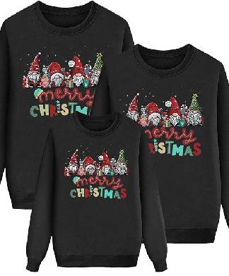 Family Matching Elf Merry Christmas Jumpers