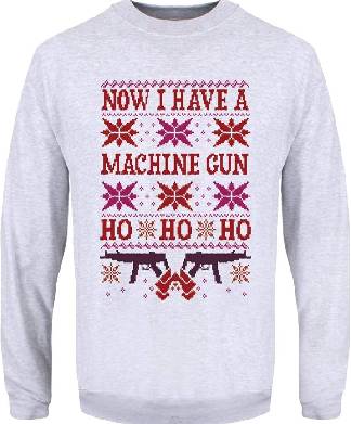 Festive Hans Machine Gun HO HO HO Jumper