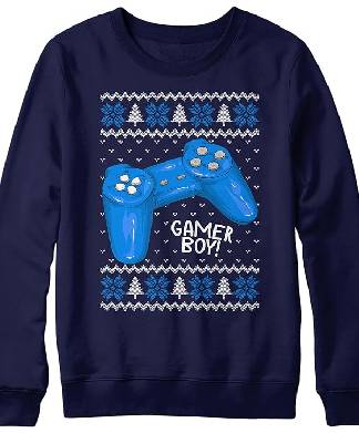 Gamer Boy Video Game Christmas Jumper