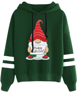 Green Merry Christmas Gnome Jumper