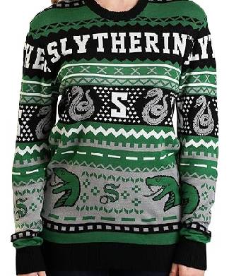 Harry Potter Green Slytherin Christmas Jumper