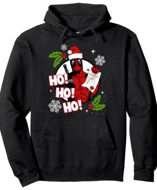 Marvel Deadpool Christmas Ho Ho Ho Hoodie