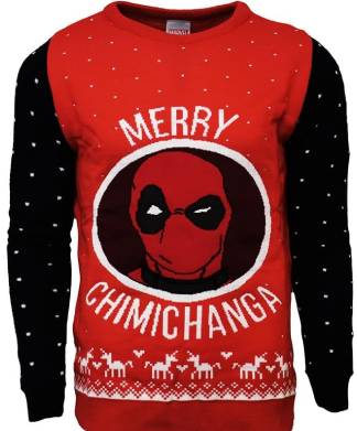 Numskull Men's Deadpool Christmas Jumper