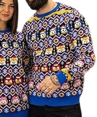 Official Sonic The Hedgehog Fairisle Unisex Knitted Jumper