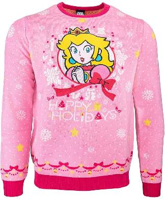 Princess Peach Super Mario Christmas Jumper