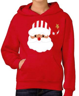 Red Santa Fleece Hoodie