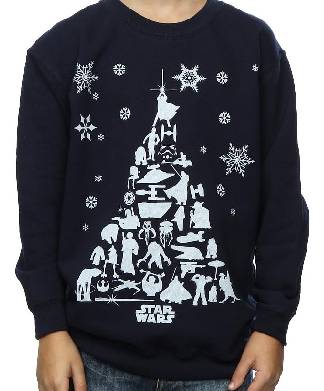 Star Wars Boys Christmas Tree Sweatshirt