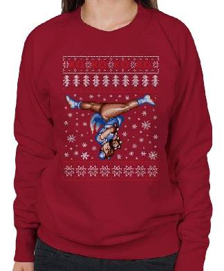 Womens Street Fighter Chun Li Christmas Jumper