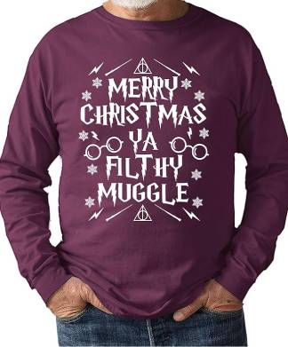 Unisex Merry Christmas You Filthy Muggle