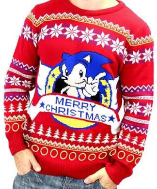 Unisex Sonic the Hedgehog Red Christmas Jumper