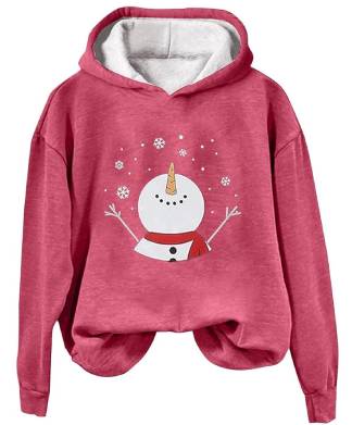 Warm Watermelon Snowman Jumper