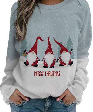 Womens Merry Christmas Gnomes Jumper