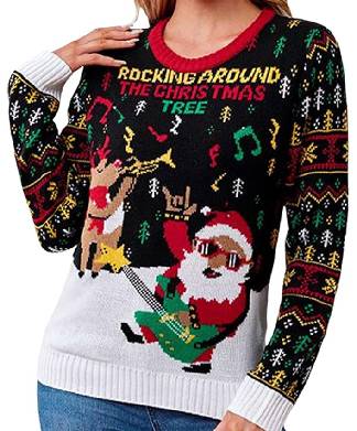 Womens Rocking Around The Christmas Tree Jumper