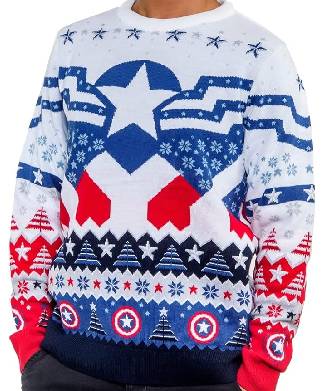 Captain America Sam Wilson Ugly Christmas Jumper