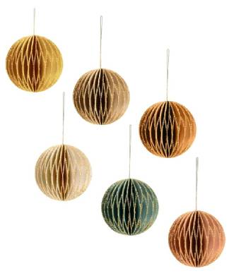 Christmas Paper Honeycomb Hanging Decorations