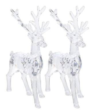 Crystal Reindeer Christmas Ornaments