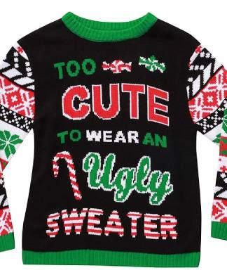 Too Cute to Wear an Ugly Christmas Sweater